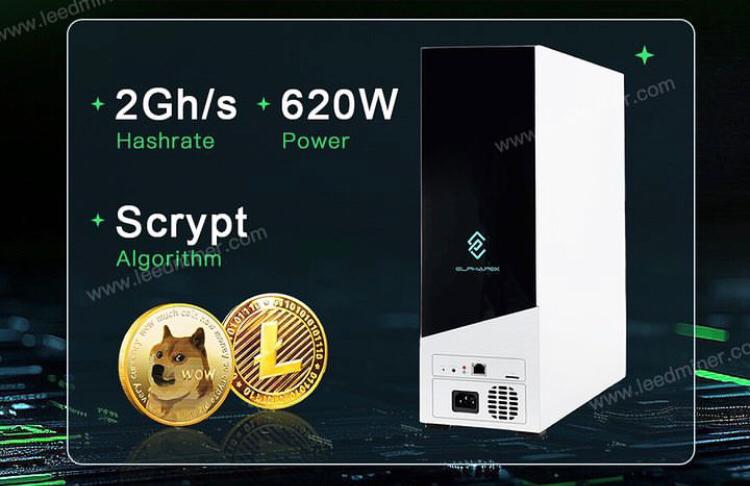 Minero de campanas Elphapex DG Home 1 2000M 620W Litcoin Dogecoin