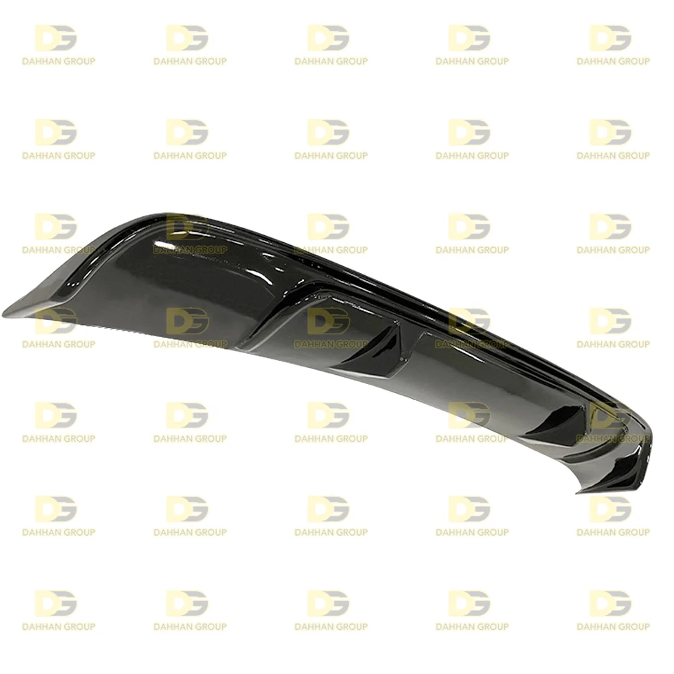 V.W Jetta MK6 2010 - 2014 Rear Bumper Diffuser Spoiler Wing Splitter Without Exhaust Outputs Piano Gloss Black Surface Plastic