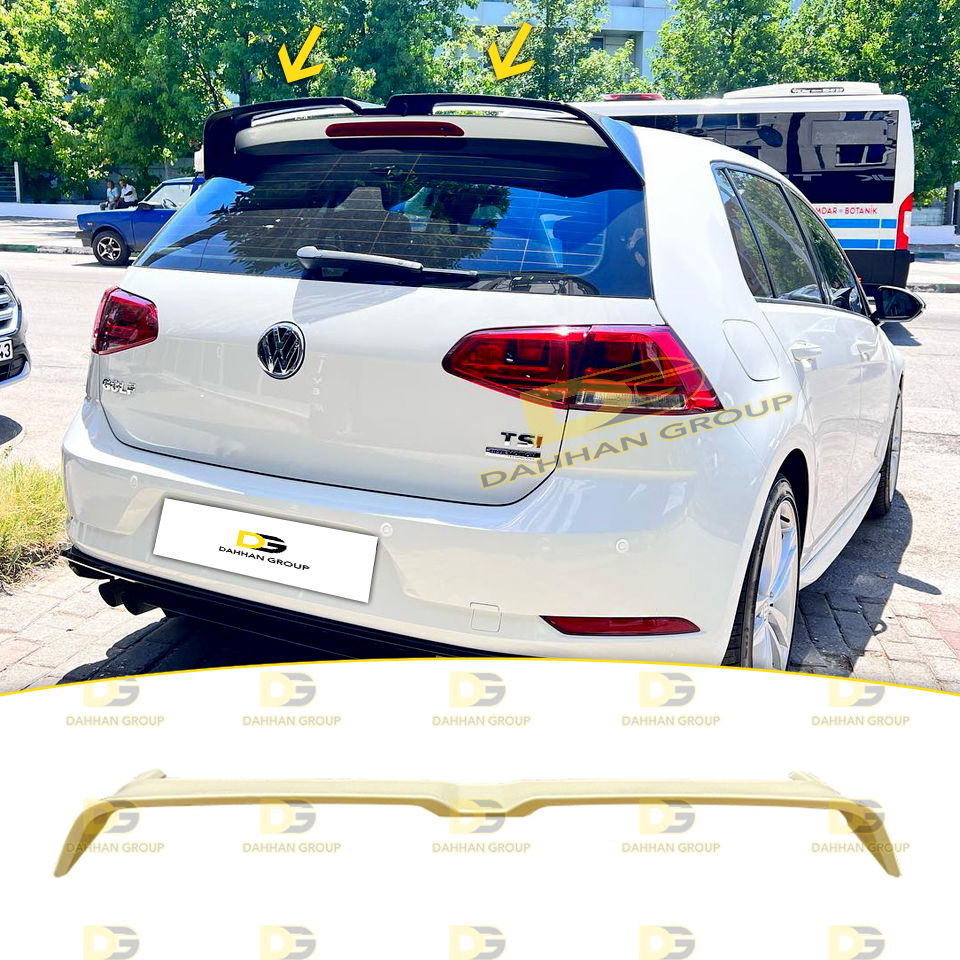 V.W Golf MK7 2012 - 2020 Oettinger Model Rear Spoiler Wing Raw or Painted High Quality ABS Plastic R GTI Kit