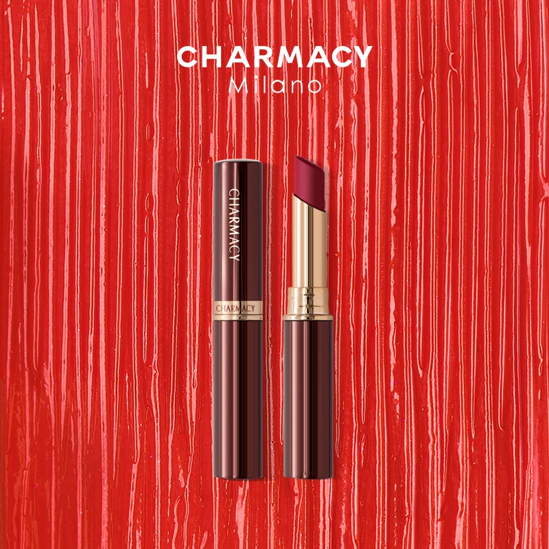 CHARMACY 16 colores lápiz labial de terciopelo resistente al agua fácil de usar lápiz labial de larga duración mate maquillaje de labios cosmético