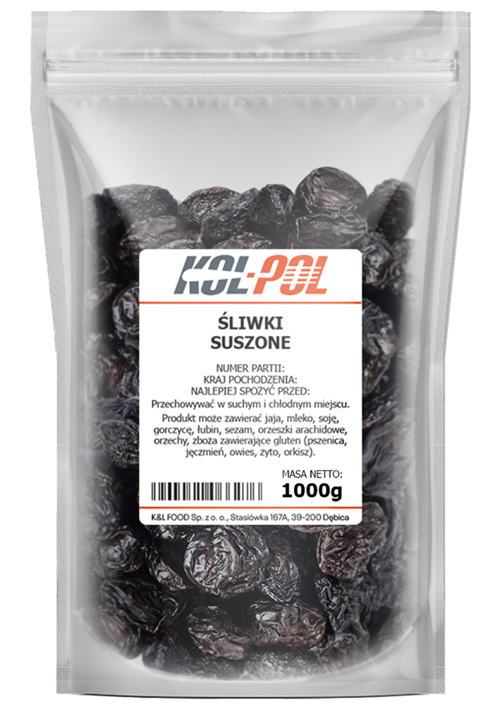 ŚLIWKI SUSZONE 2kg – bez pestek, wysoka jakość | Naturalna i zdrowa przekąska