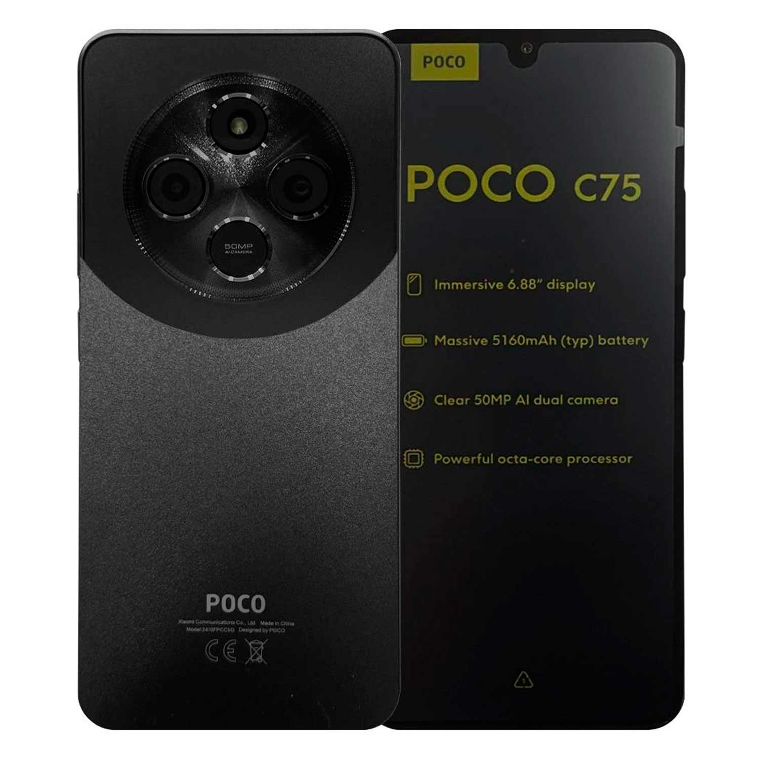 Xiaomi Poco C75 Global 256GB 8GB RAM Dual SIM Tela 6.74" - Preto