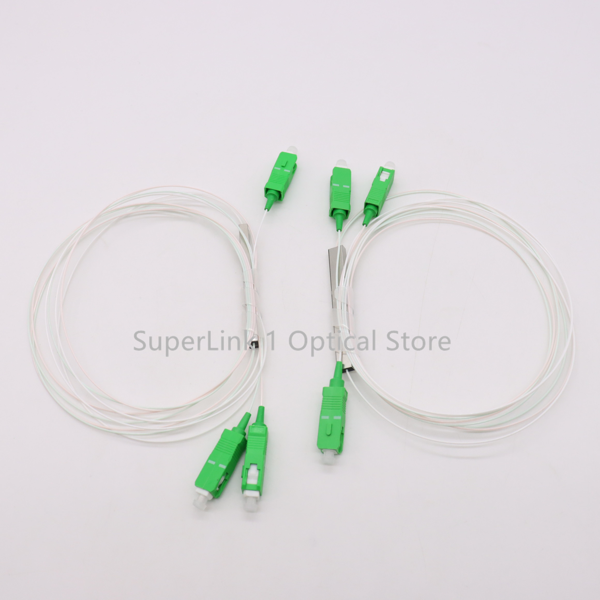 5 шт./10 шт. оптоволоконный разветвитель PLC 1x2 SC APC 1:2 ftth Мини-стальная трубка типа 0,9 мм оптоволоконный разветвитель SC/APC Разъем
