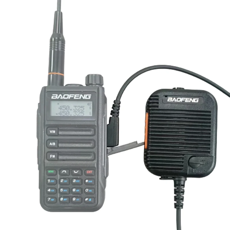 Baofeng AR-152 Walkie Talkie mikrofon PTT radia głośnik Keenwood 2-Pin typ mikrofon ręczny dla UV-K5 UV-16 BF-1701 UV-13 DR1801