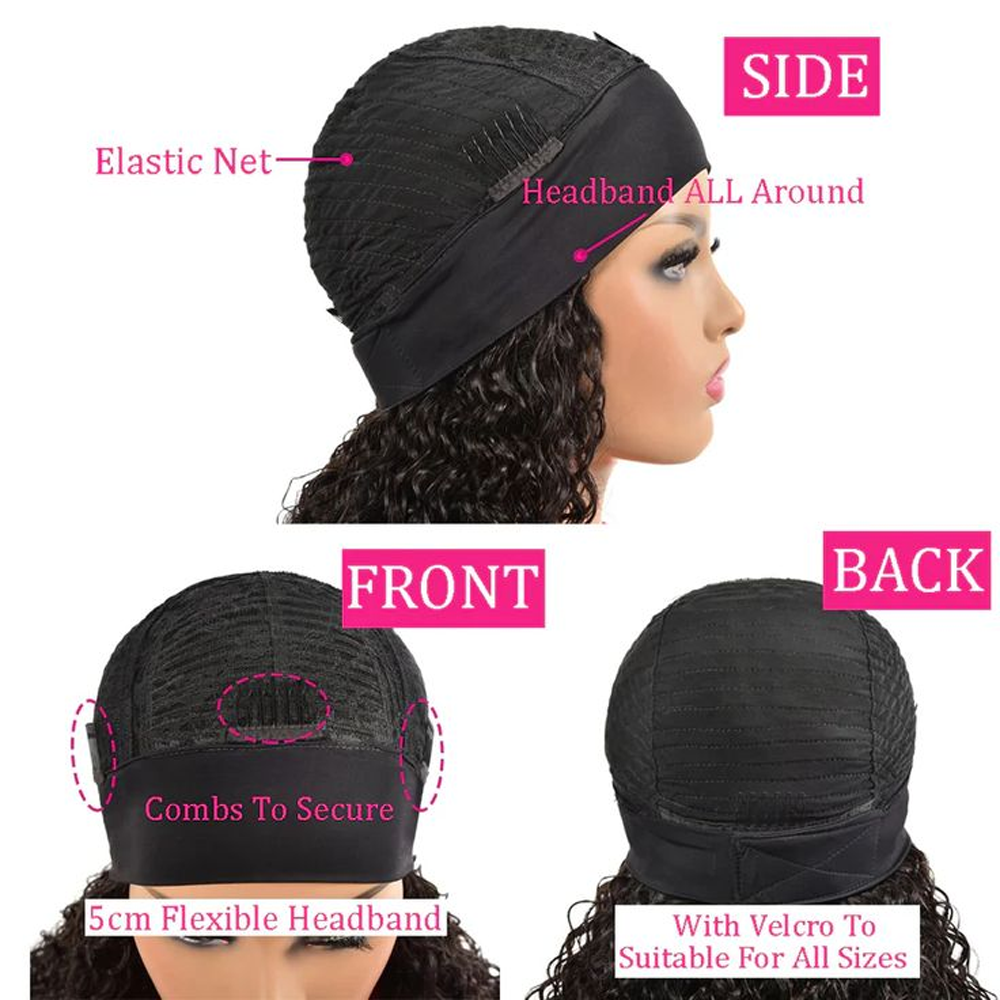 ブラジルのレミーウィッグ,巻き毛の人間の髪の毛,機械製,女性用,150%