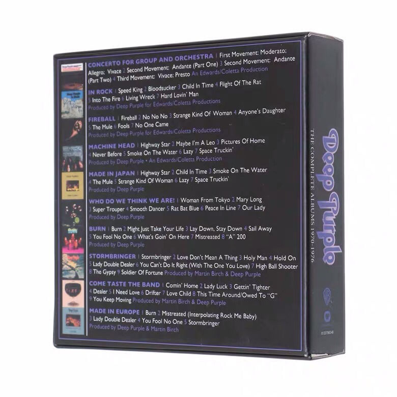 英国のロックバンド紫の完全なアルバム、重い金属、モダン、ハードロック、パイオニアバンド、音楽、1970-1976、10cd