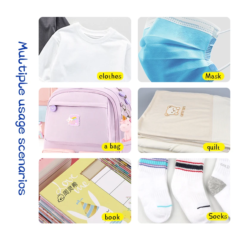 วาง Custom-Made ชื่อเด็กแสตมป์ DIY สำหรับเด็กชื่อซีลนักเรียนเสื้อผ้าจางหายความปลอดภัยชื่อแสตมป์น่ารัก