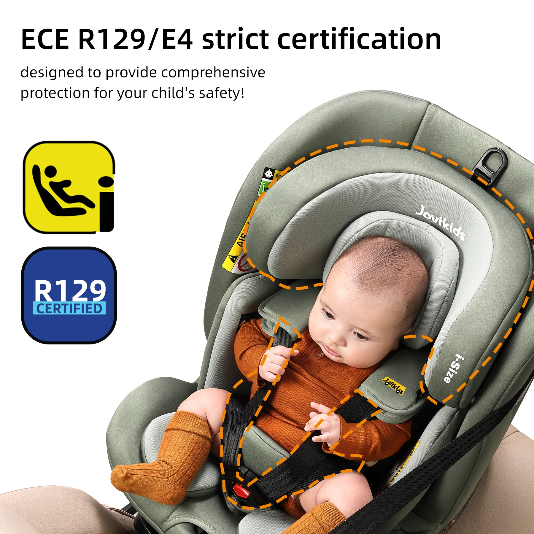 Jovikids Ranger TT 360 °   Siège auto pour nouveau-né pivotant taille i 40-150 cm