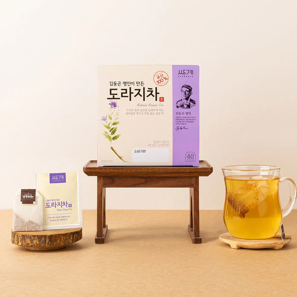 쌍계명차 김동곤 명인이 만든 도라지차 40티백 x 3개