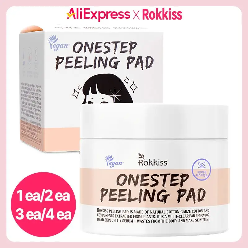 록키스 약산성 때타올 필링패드 70매, 155ml