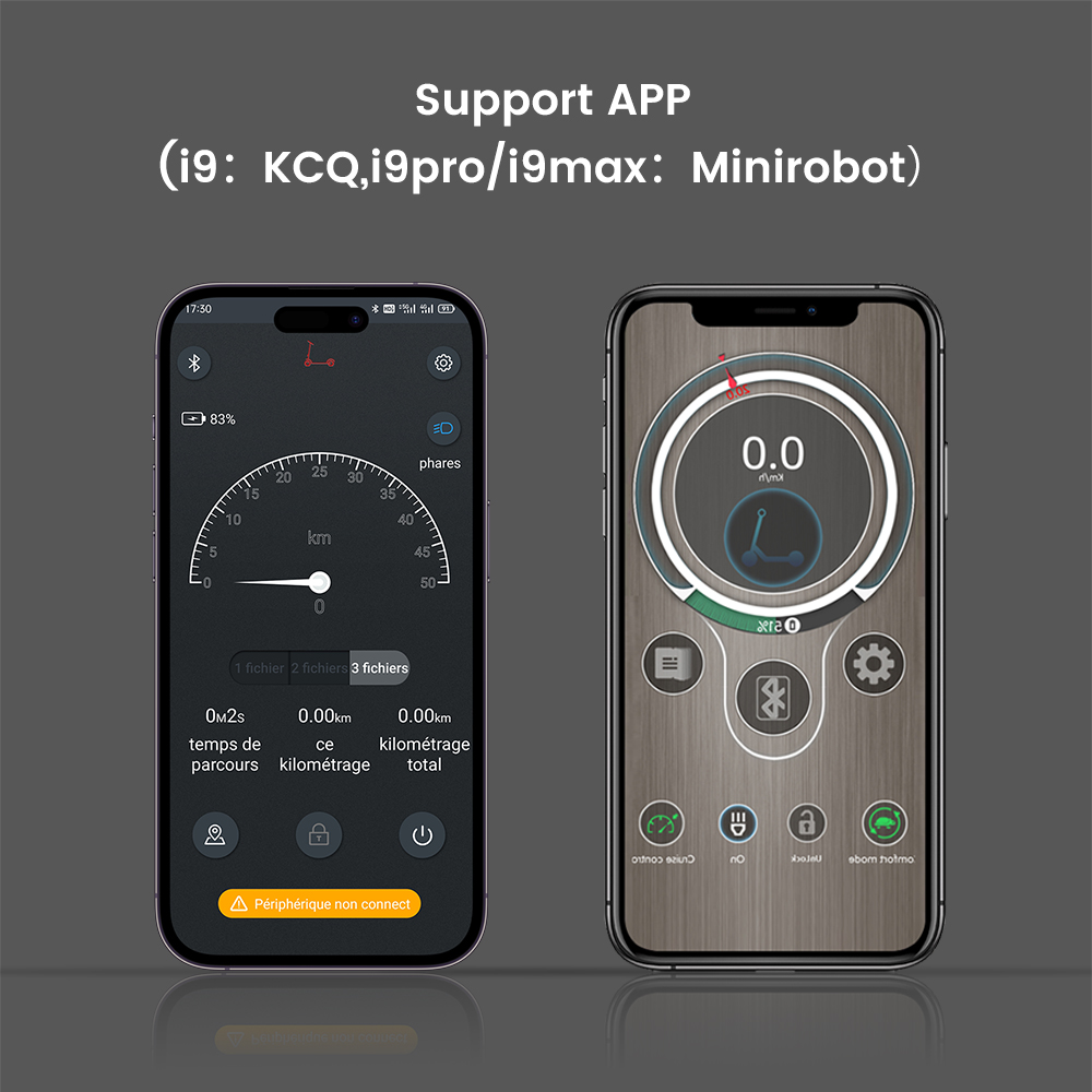 IScooter-Trottinette Électrique pour Adulte, Modèle i9/i9Pro/i9Max, 30/35 kendo, 350/500W