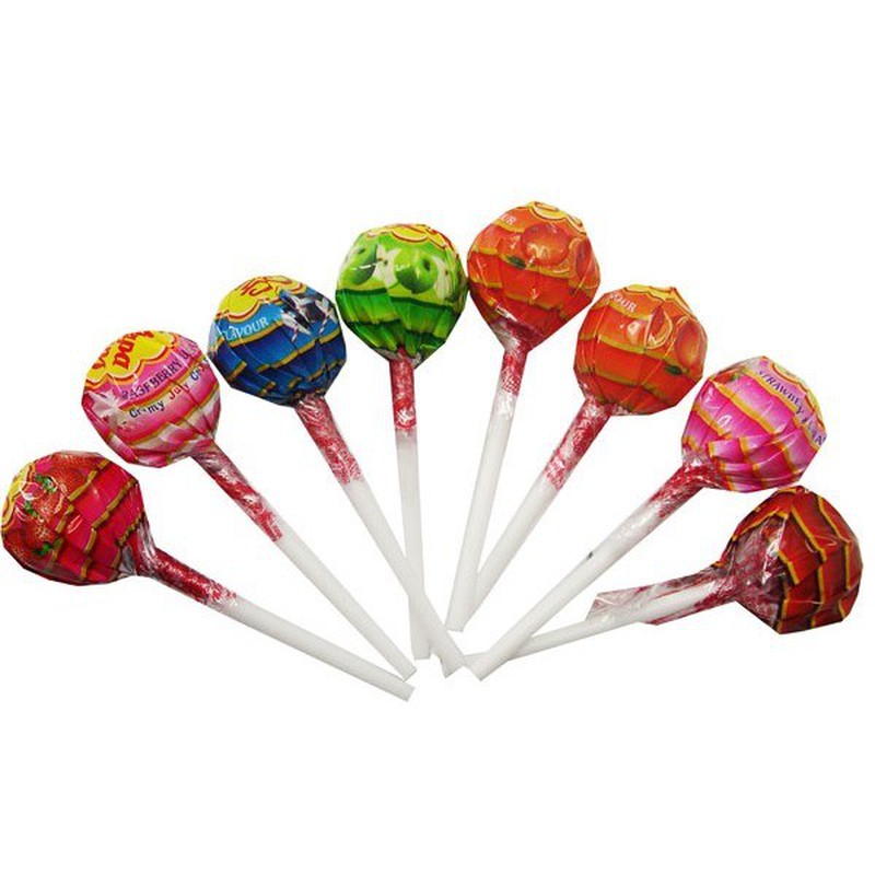 Chupa Chups o Melhor do Caramelo Duro com Stick de Vários Sabores, Coc, Morango, Limão, Morango, Creme, contém 12 Sacos com 10 Unidades Cada