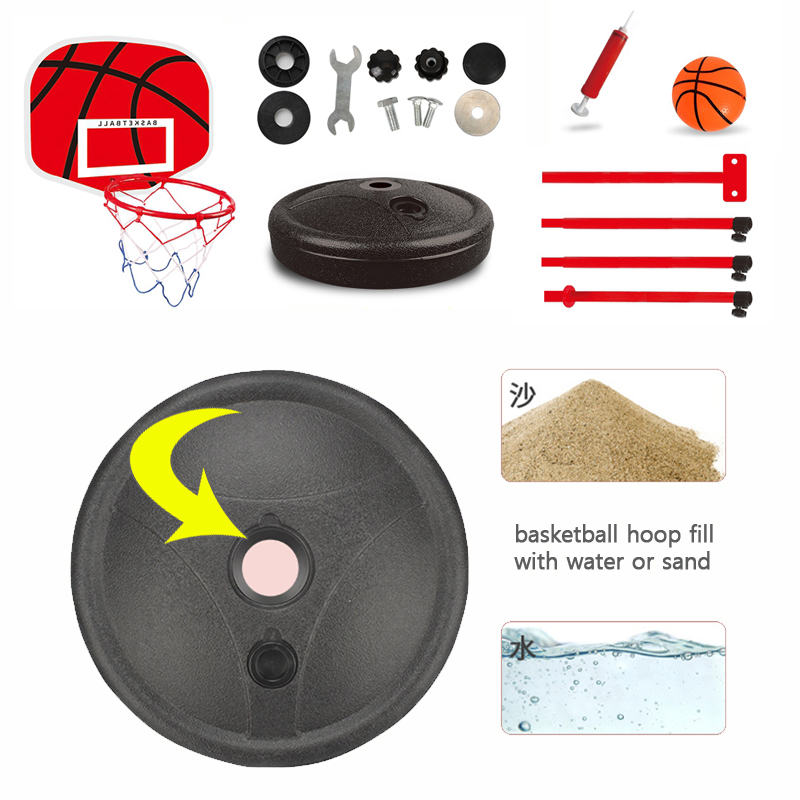 Aro de basquete ajustável para crianças, 63-150cm, rack para crianças, bebê, bola interna e externa, esporte, aro, brinquedo para crianças