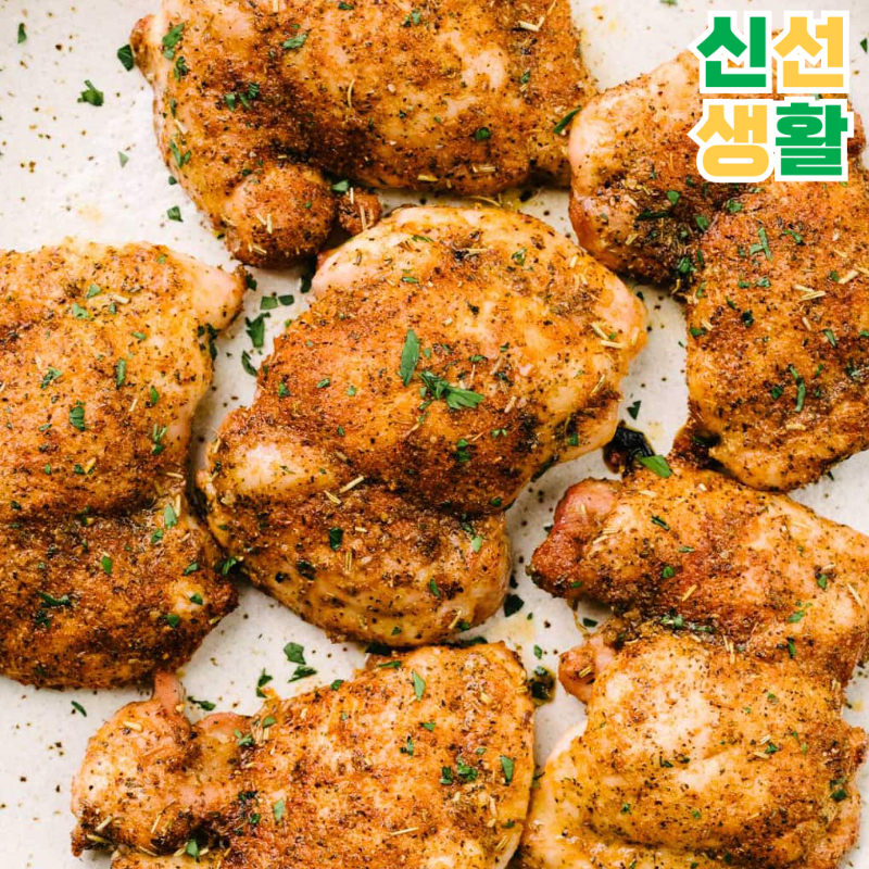 [당일생산] 닭정육 통닭다리살 1kg + 1kg 총 2팩