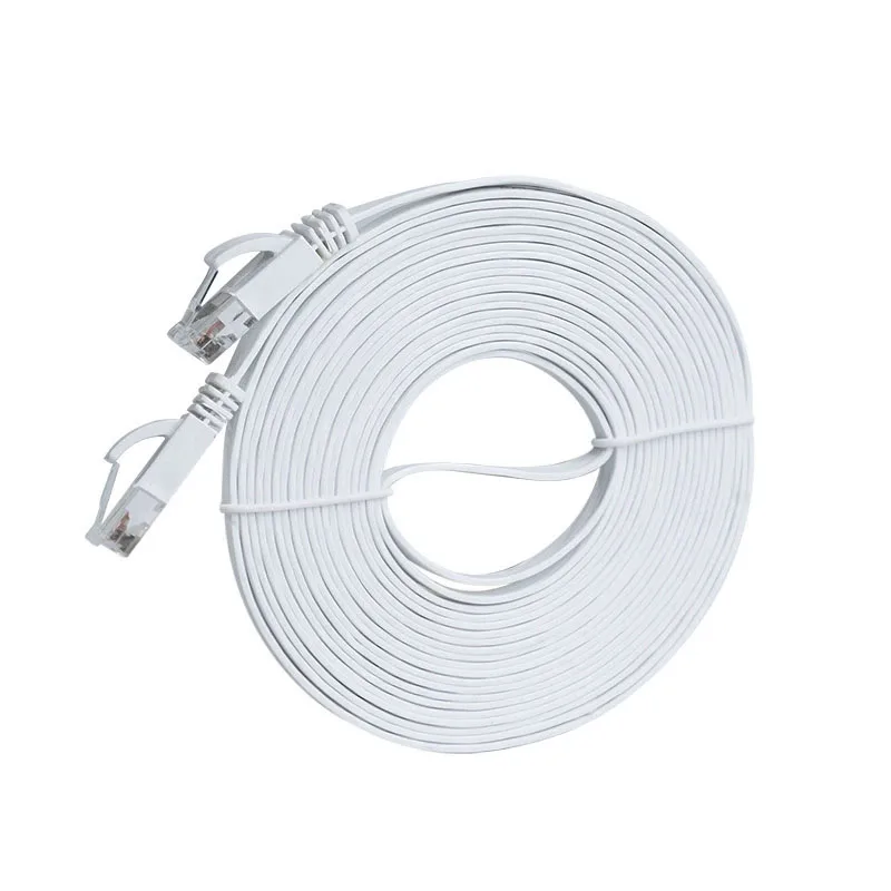 0,3 m 0,5 m 1m 5m 10m 20m 30m Cable Ethernet plano Cat 6 red UTP 1000M para enrutador de ordenador portátil enrutador de PC PS5 PC 4 3 módem Xbox