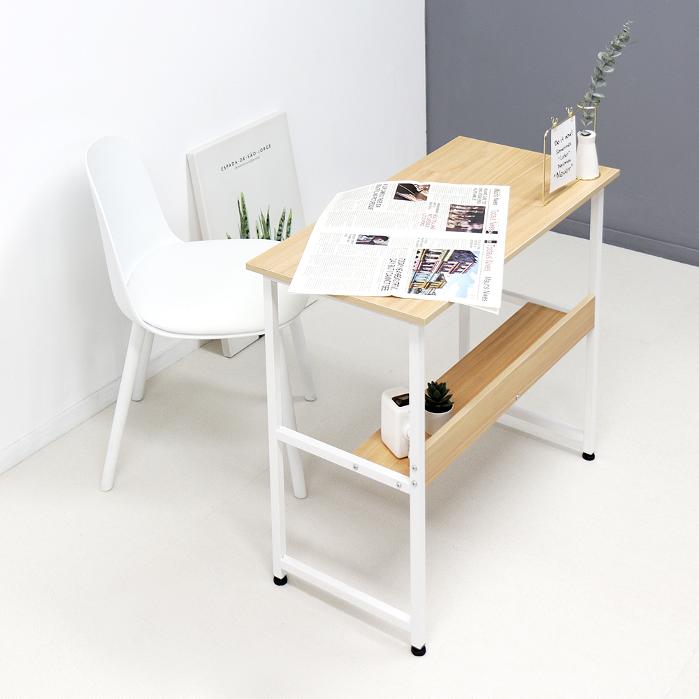 이지라이프 슬림 모던 간이 미니 공간활용 테이블 선반 책상 800
