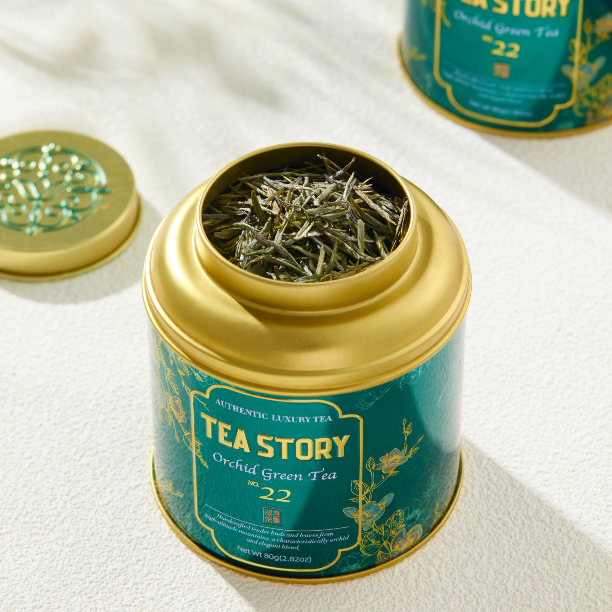 Orchid Green Tea - Luxury Tea Caddy - 80g