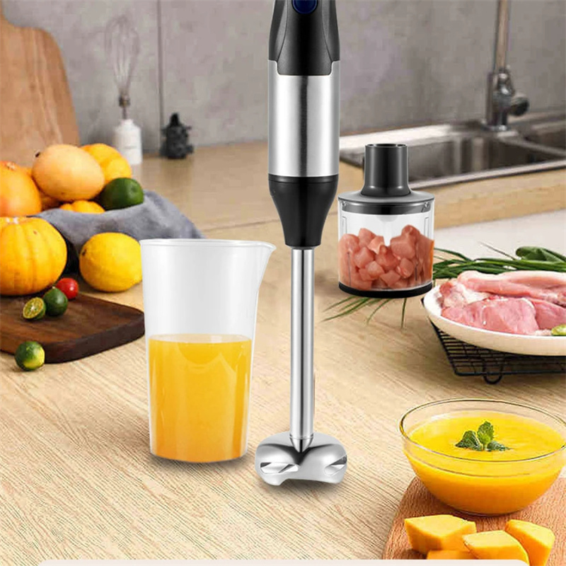 Bastão Elétrico Hand Imersion Blender, W Combustível, 4 em 1, Aço Inoxidável, Alimentos, Alimentos, Processador de Copo Misto, Whisk
