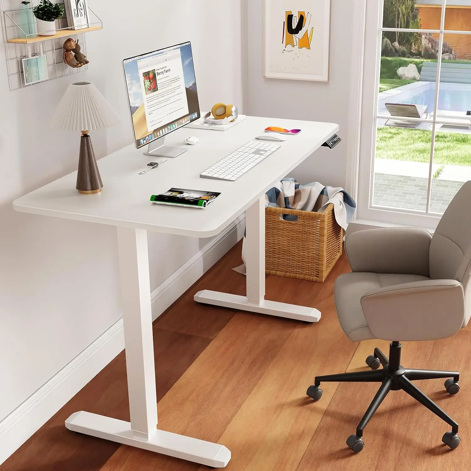 Escritorio Elevable Eléctrico,ajustable Standing Desk 105cm Mesa De Centro Escritorio Elevable Eléctrico Altura ajustable
