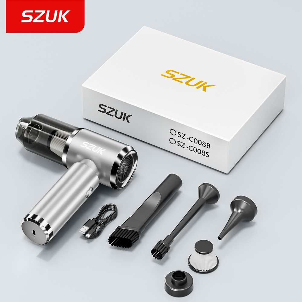 SZUK Portable Car Vacuum Cleaner 165000Pa Powerful Wireless Vacuum Cleaner Strong Suction Handheld Mini Vacuum Cleaner for Car