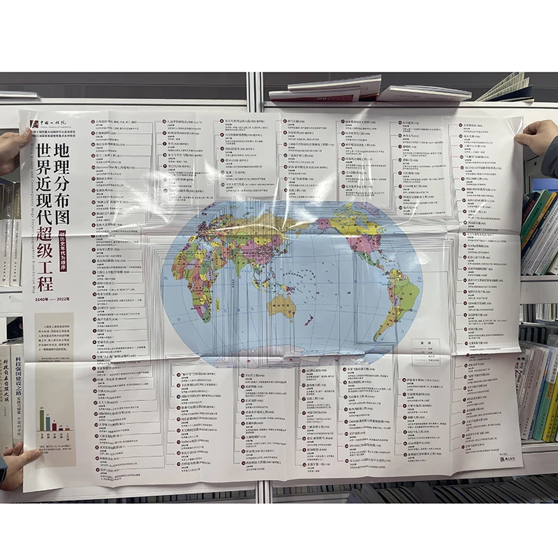 B.C.5000-A.D.1640 World Ancient /A.D.1640-2022 World Modern and Contemporary Mega Project แผนที่การกระจายทางภูมิศาสตร์