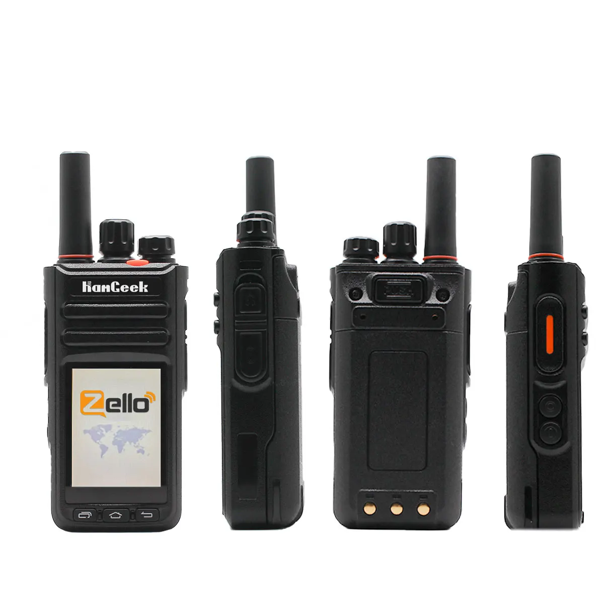 Hangeek t82 zello 2g/3g/4g Walkie Talkie mit Touchscreen unterstützt WLAN Bluetooth Public Network Intercom