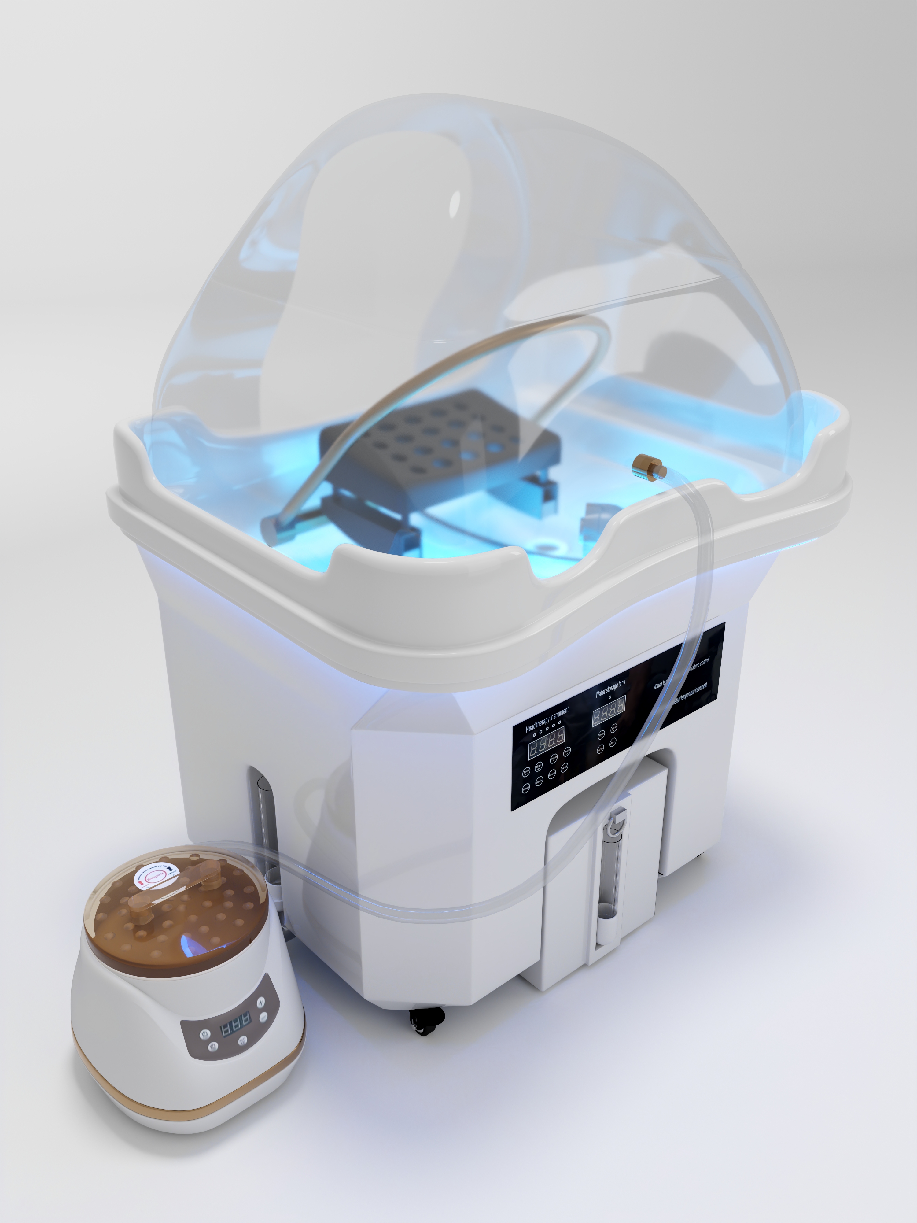 2025-Professional Head Spa Equipment Portable Shampoo Bowl Sink Salon Basin Water circolazione mobili da salone