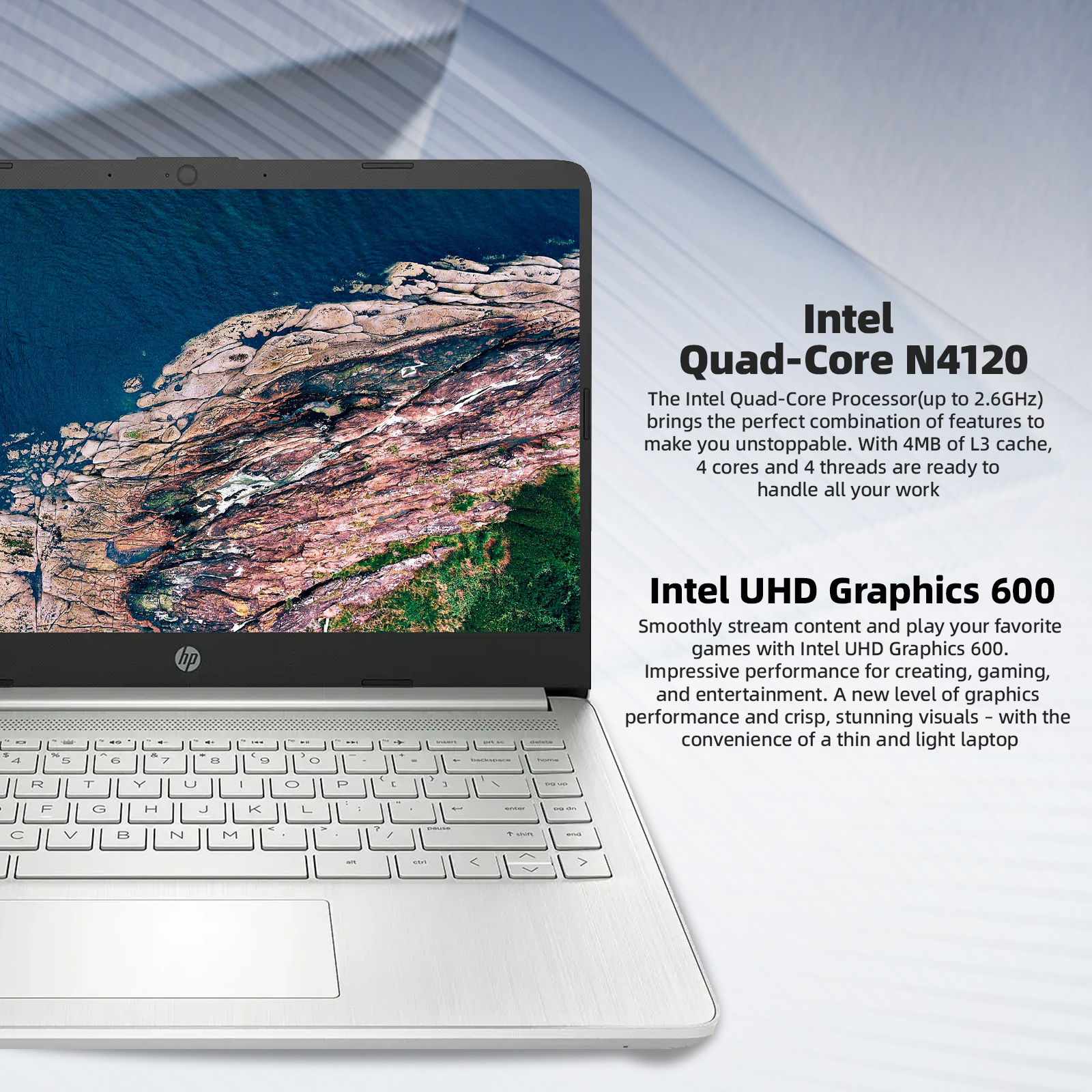 HP 14" Business Laptop,Intel Celeron N4120,16GB RAM,384GB Storage(128GB eMMC+256GB SD Card),1 Year Office 365,Windows 11 Pro