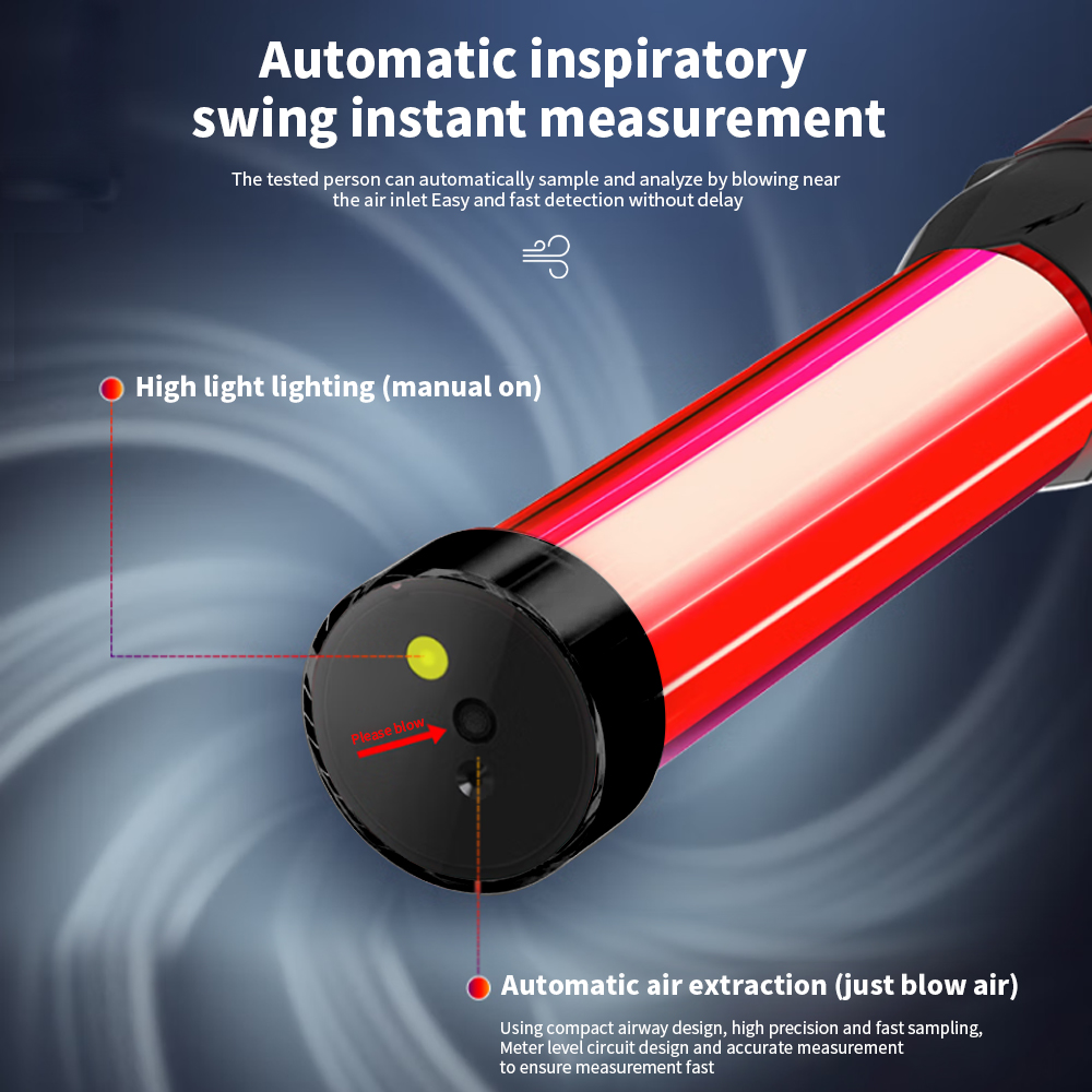 Yingshiwei-Analizador de batería de litio S4, 3000 MAH, portátil, Alkomat, Sensor de alcoholímetro