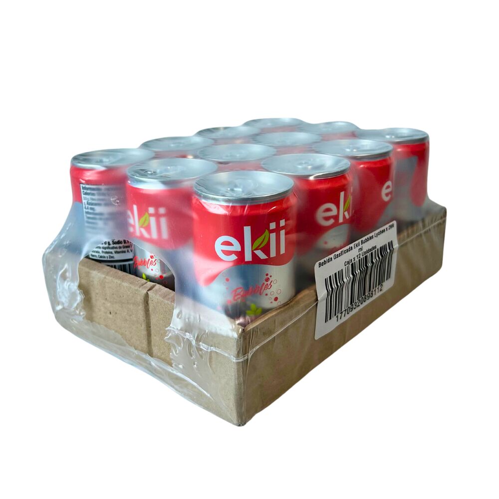 Ekii Lightly Carbonated Lychee Drink 10.5 oz (12Pack)