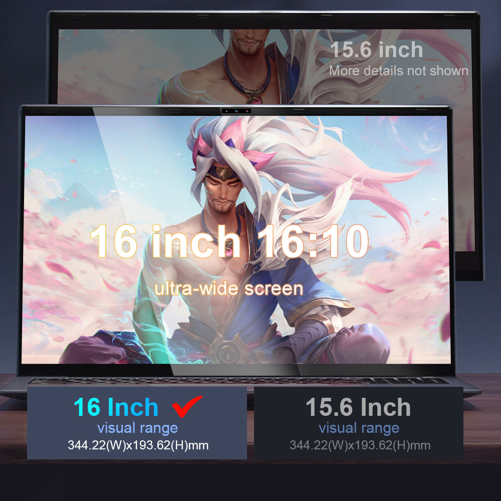 Ninkear N16 Pro Laptop 16-Zoll 2560*1600 IPS-Bildschirm 120 Hz Bildwiederholfrequenz Intel Core I7-13620H 10 Kerne max. 4,9 GHz 32 GB RAM 1 TB SSD