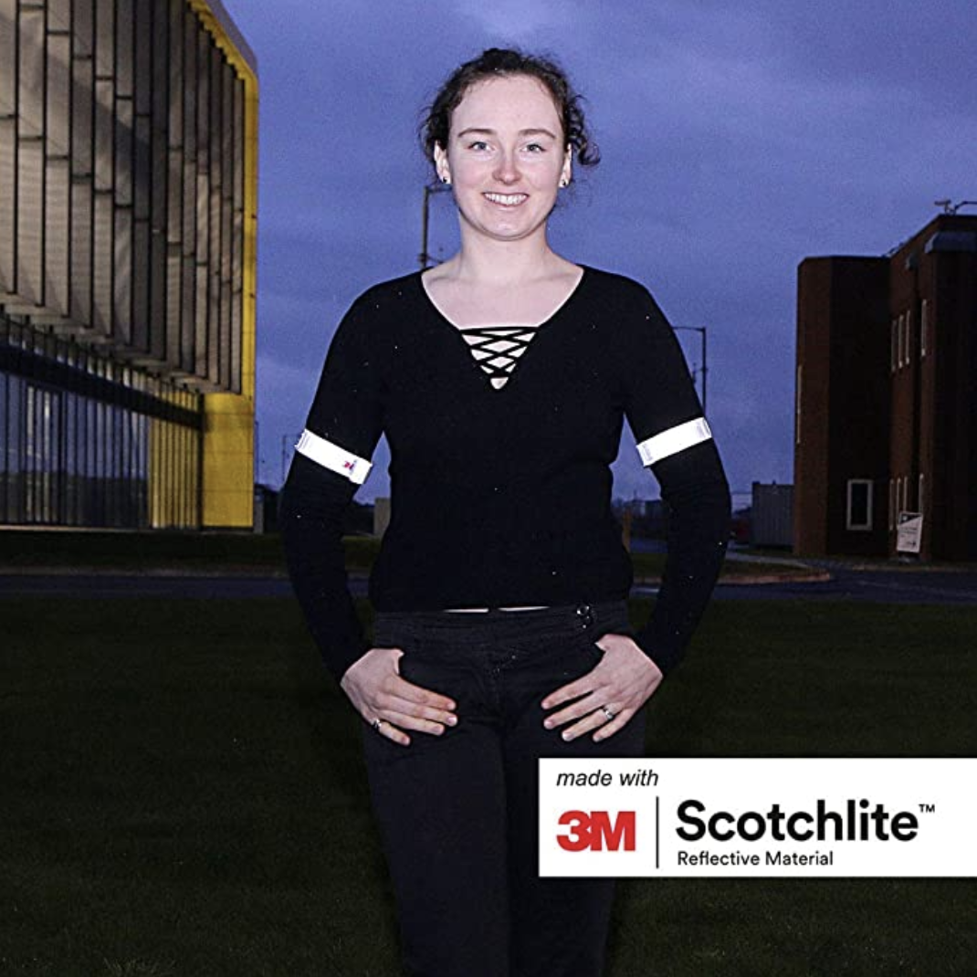 Salzmann High Visibility Reflective Slap Wrap – Safety Armband for Night Running, Cycling, Walking - Made with 3M Scotchlite