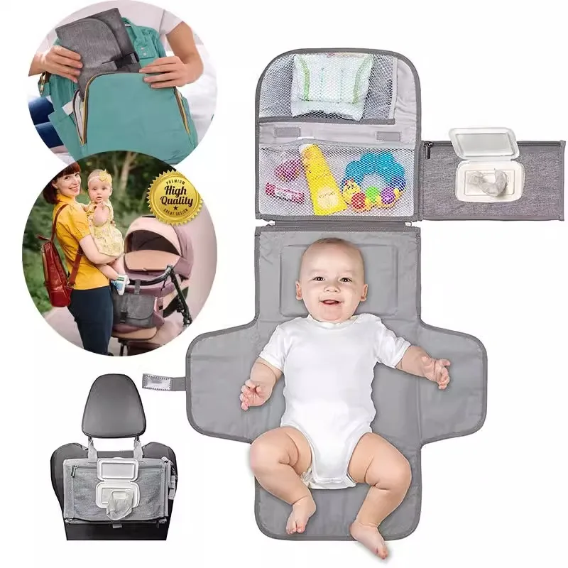 Nova almofada de fralda do bebê portátil para sair estendido dobrável respirável recém-nascido à prova de vazamento à prova dwaterproof água e à prova de urina