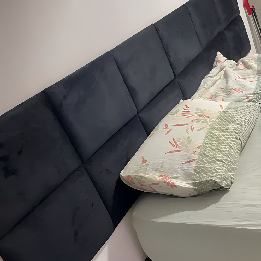 Cabeceira Estofada Decorativa Adesiva Autocolante - 1 PEÇA de 40x30 cm