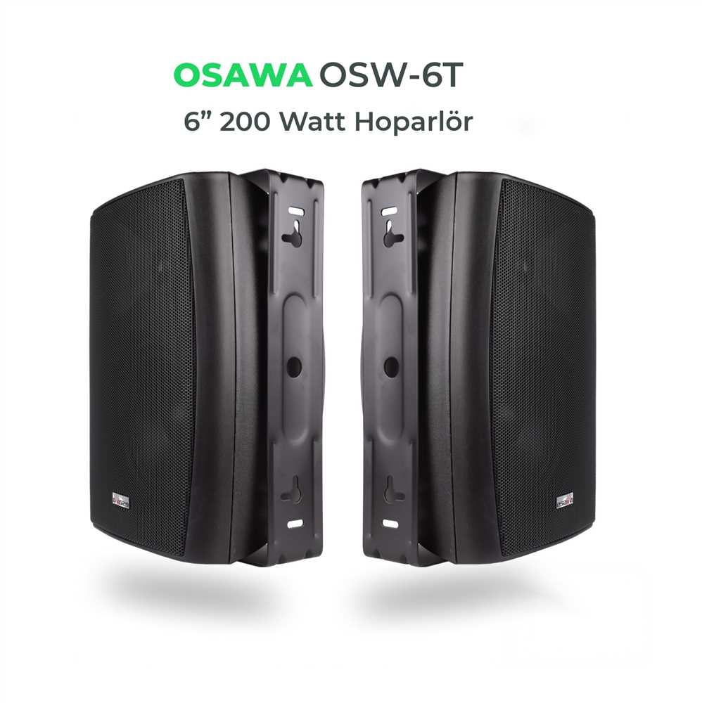 Osw-6t черная Колонка 16 см 2 шт. потолочная стена
