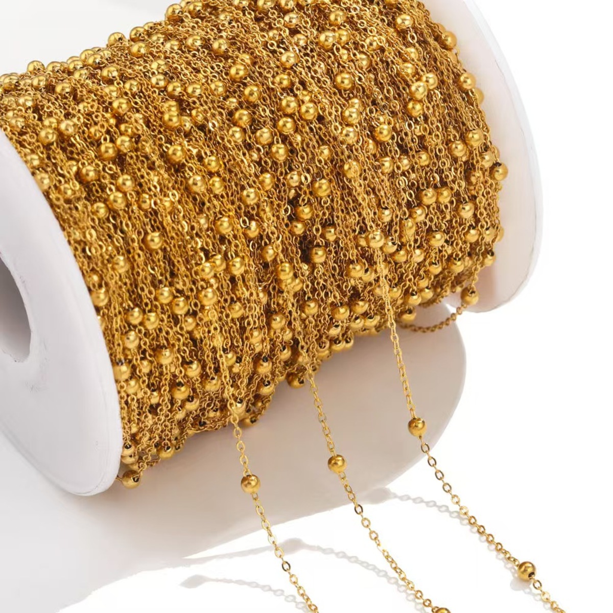 2 meter roestvrijstalen kralenkettingen voor het maken van sieraden DIY