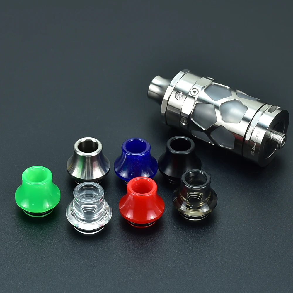 Punta de goteo wolfcoolvape estilo 510 810 material de resina de punta de goteo para Zeus Sub Ohm RTA zeus x rta taifun gt5 rta taifun gtr rta
