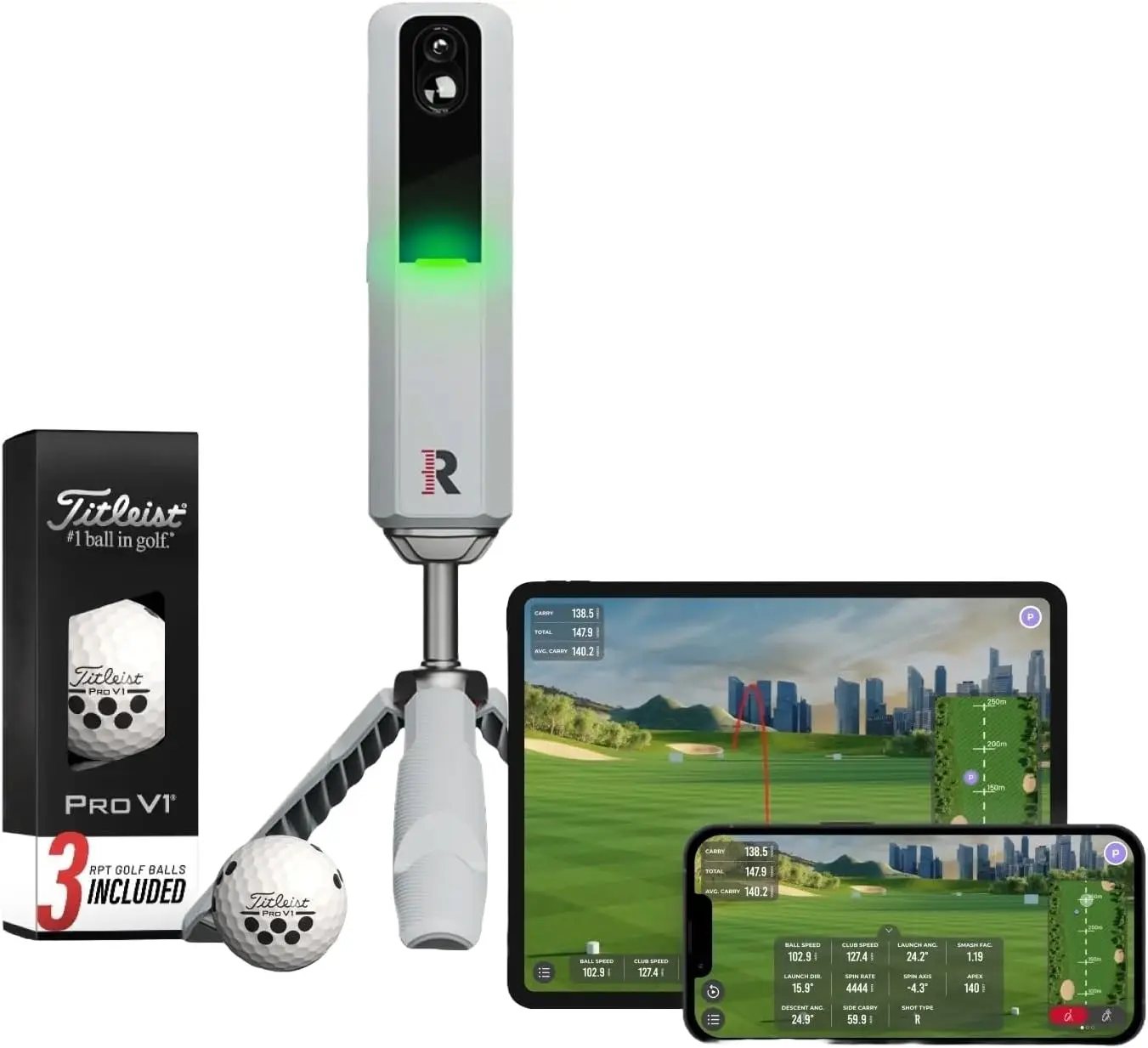 ORIGINAL Rapsodo – MLM2PRO Golf-Startmonitor, Simulatoren für Zuhause und Training, mobiler Startmonitor für Golfschwung-Analyse,