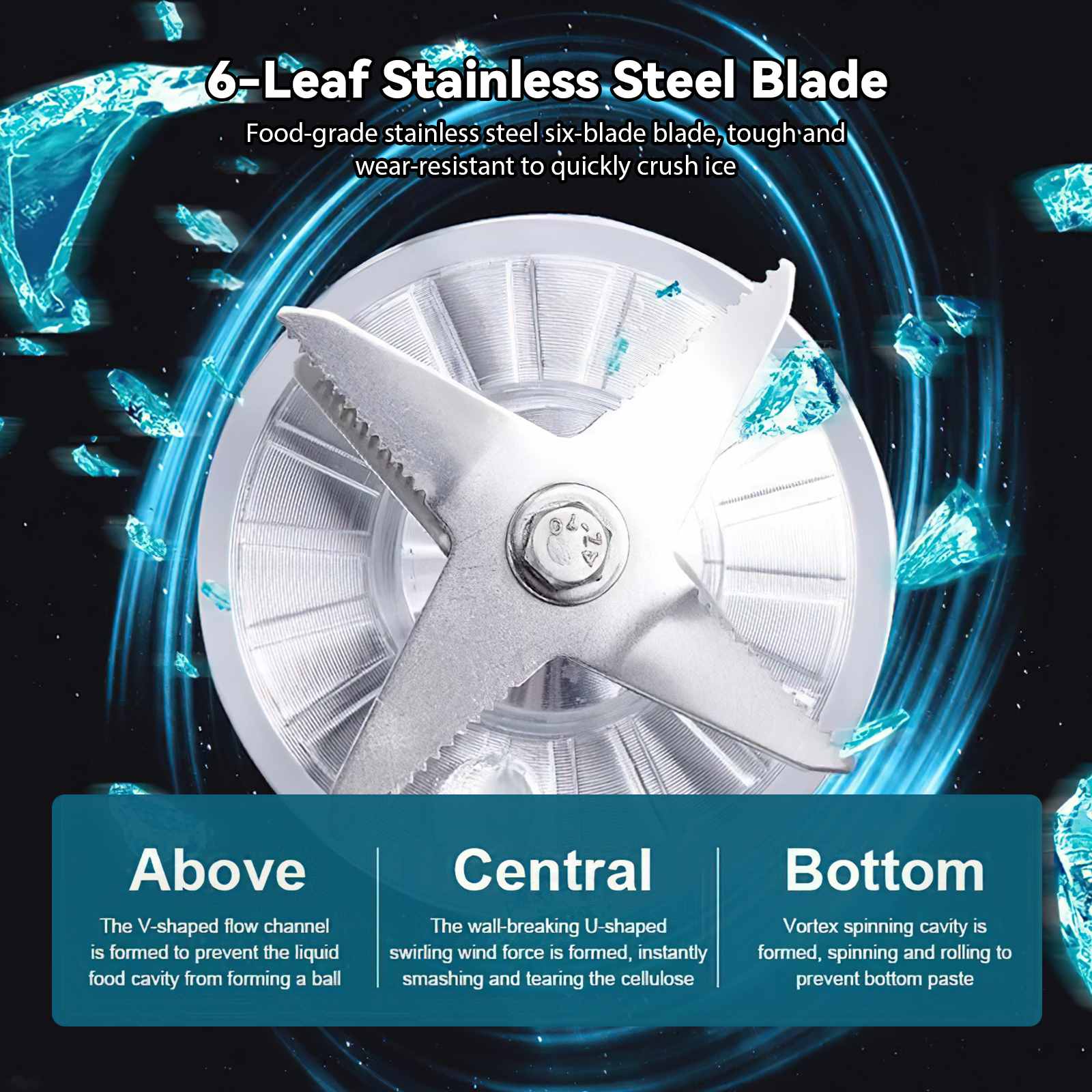 2000W Zware Commerciële Blender Stationaire Mixer Keukenmachine Ijs Smoothies voor Keuken High Power Juicer Blender BPA Gratis