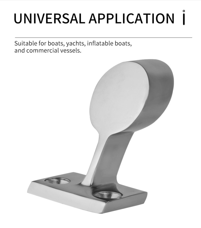 316 Stainless Steel Boat Handrail Stanchion Forward Center End 60° Fitting Marine Railing Support Hardware Yacht Accessories