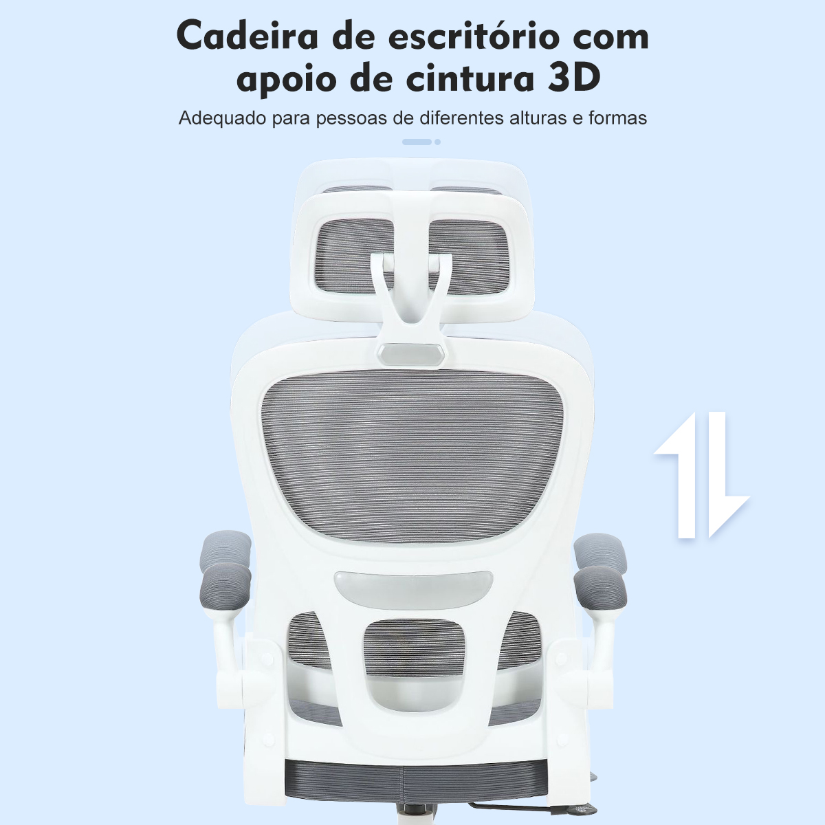 Cadeira ergonômica Python Fly, cadeira lombar móvel para uso doméstico, tecido de malha, envio para o Brasil