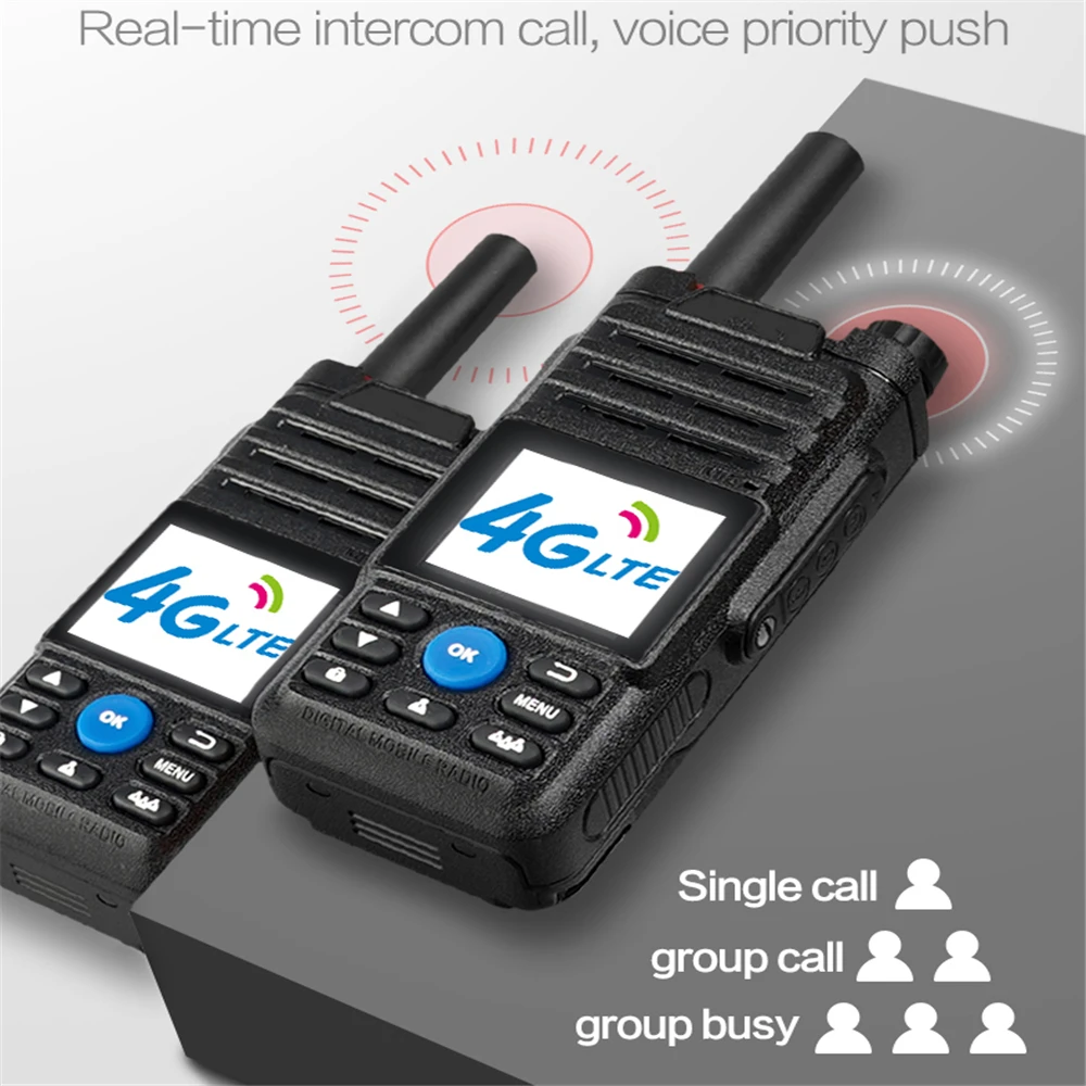 Neues POC-Radio Real Ptt Zello Walkie Talkie 100 km Amateur Android Two Way Radio Fishing Network Transceiver Interphone