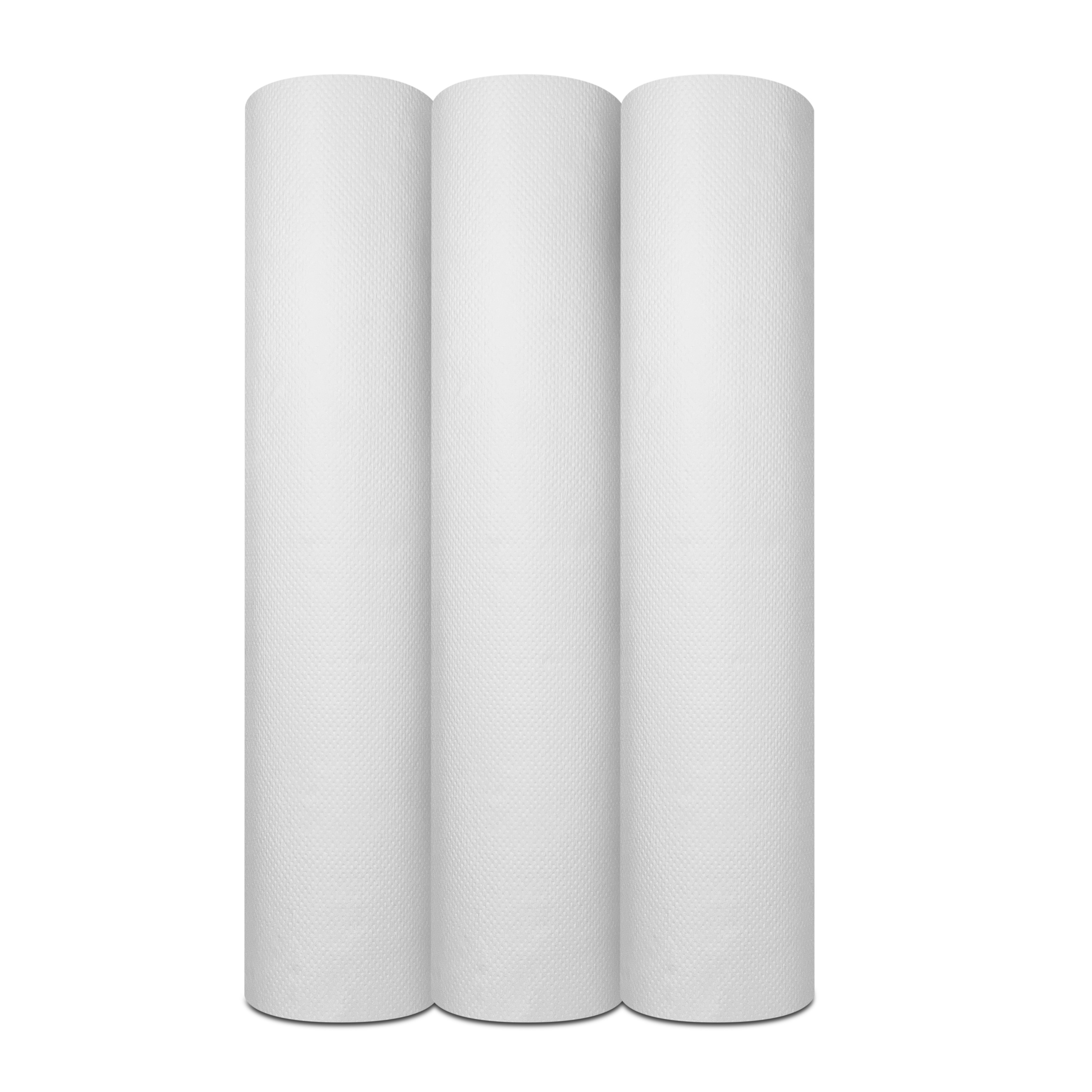 Carta barella bianca organica 2 metri, 59 cm x 65 m |   Rotolo di carta per barella da massaggio