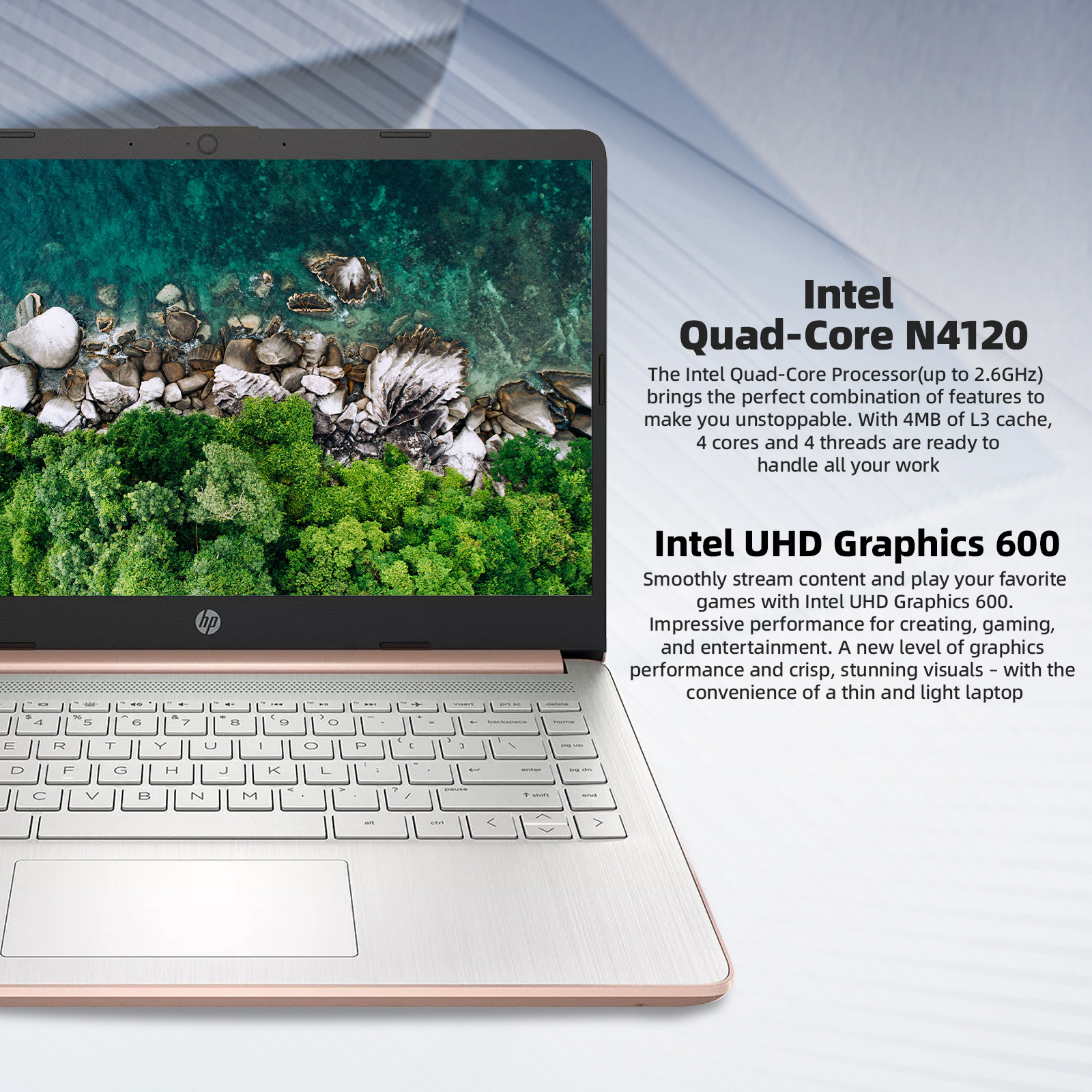 HP 14" Business Laptop,Intel Celeron N4120,16GB RAM,384GB Storage(128GB eMMC+256GB SD Card),1 Year Office 365,Windows 11 Pro