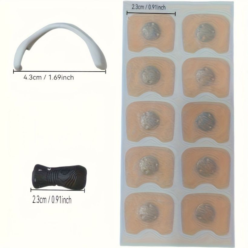 External magnetic nose strips, super anti-snoring solution, anti-snoring and sleep aid, 4 sizes of nasal dilator strips, suitabl