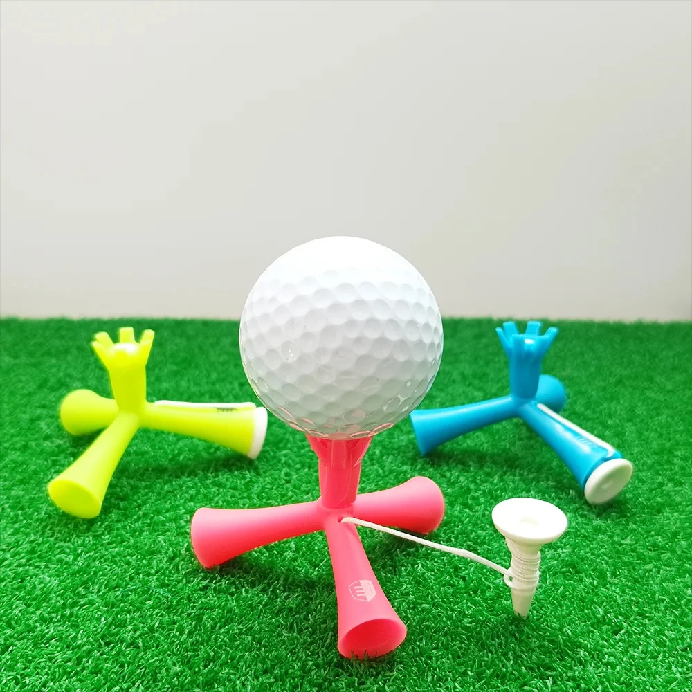T-shirt da golf con altezza del treppiede regolabile (1 pezzo): nuovissimo supporto in plastica per l'allenamento pratico del golf, regalo perfetto per bambini e moglie