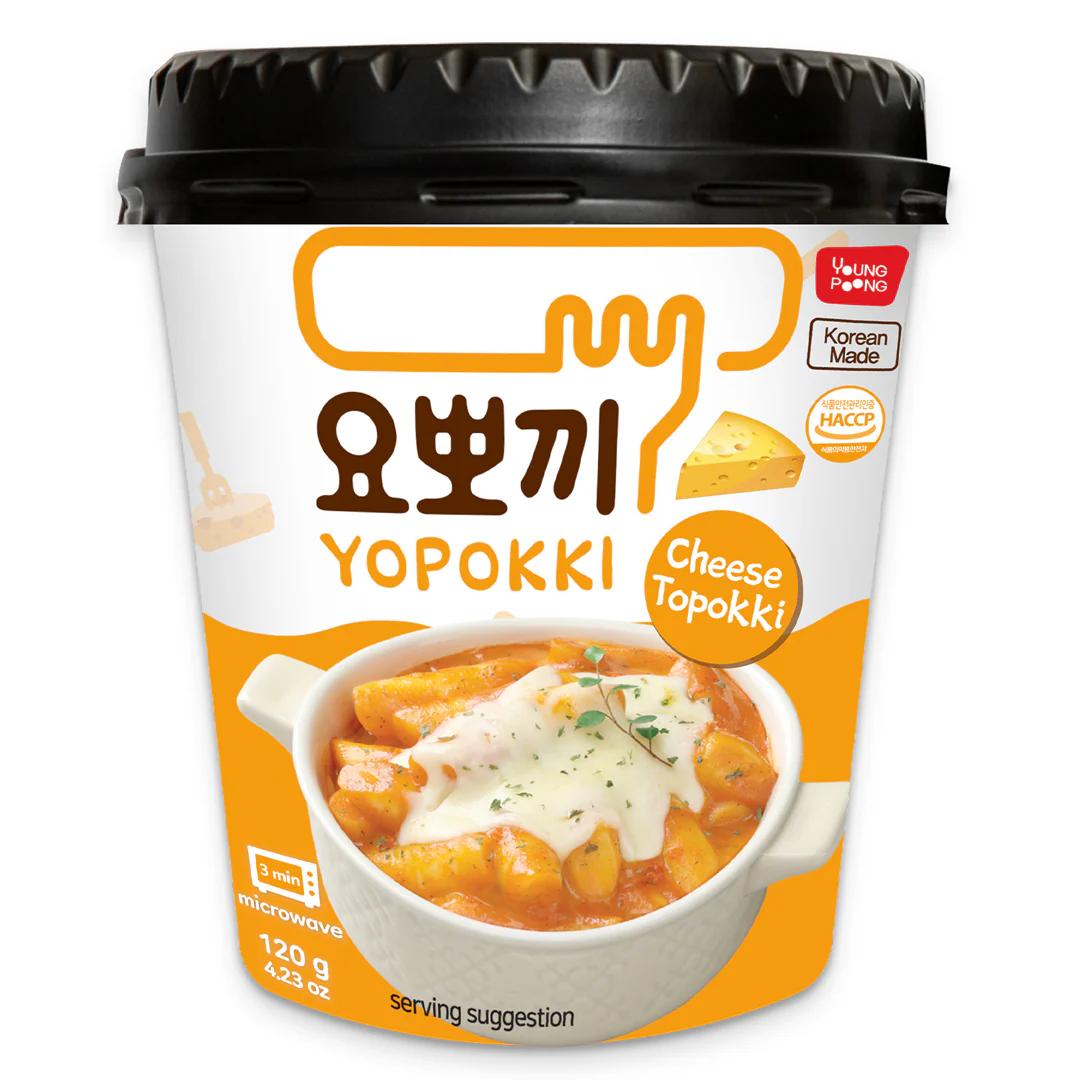 Young Poong Yopokki Cheese Rice Cake Cup 120g (Pack of 6)