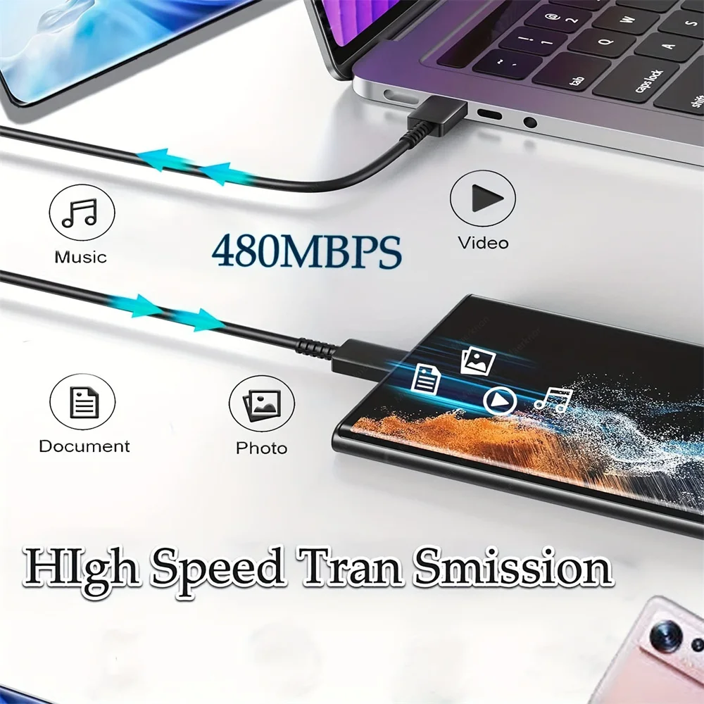 PD 45W USB C 충전기 삼성 Galaxy S22 S23 S24 Ultra Note 20 휴대 전화 충전기 유형 C 케이블 용 초고속 충전 어댑터