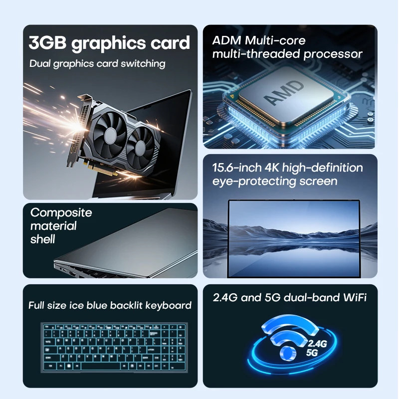Xiaman 15.6 "portátil amd A4-7210U mx350 gpu notebook pc portátil display ips impressão digital retroiluminado laptops de jogos para estudo de trabalho