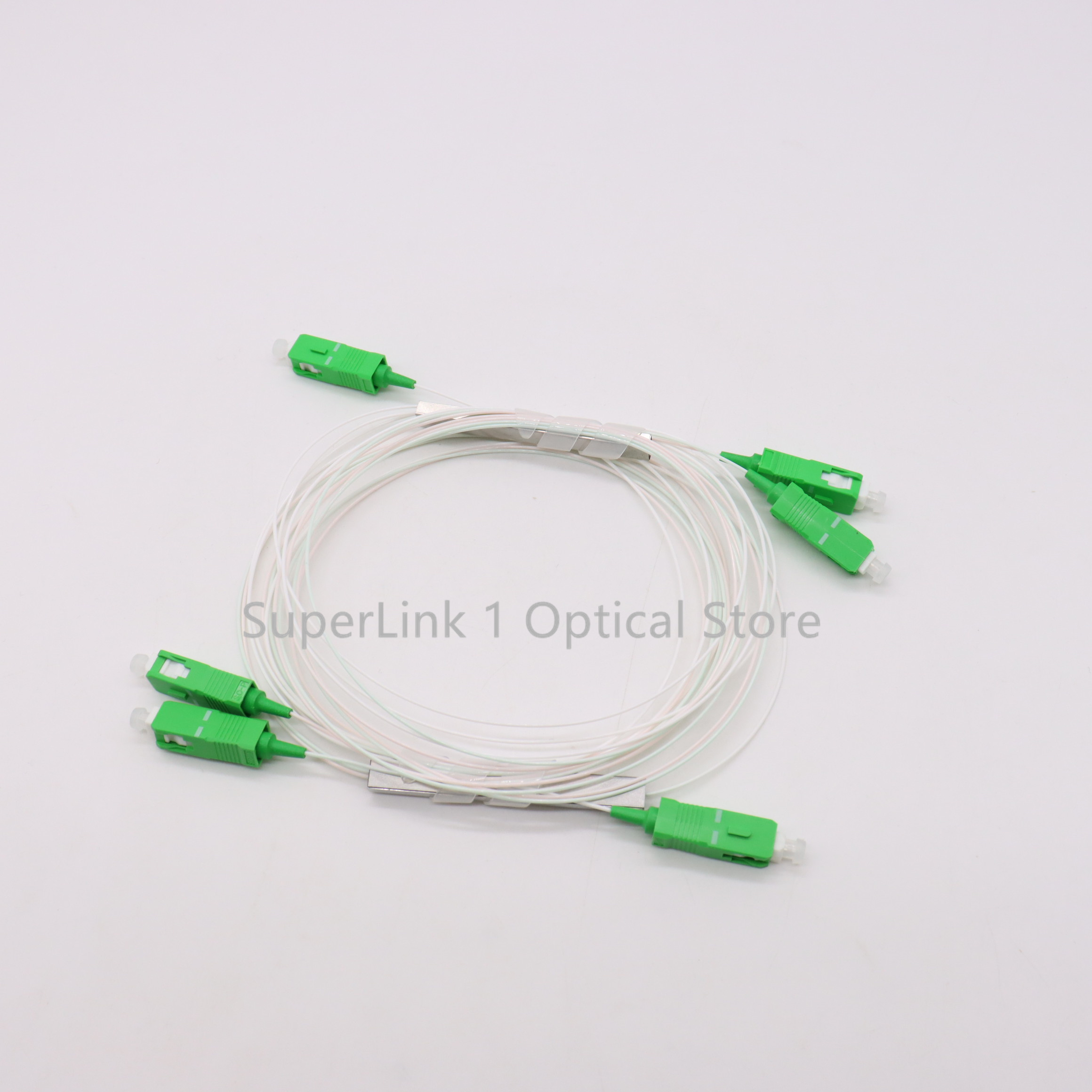 5 шт./10 шт. оптоволоконный разветвитель PLC 1x2 SC APC 1:2 ftth Мини-стальная трубка типа 0,9 мм оптоволоконный разветвитель SC/APC Разъем